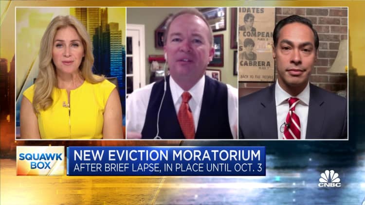 Julian Castro and Mick Mulvaney debate the new eviction moratorium