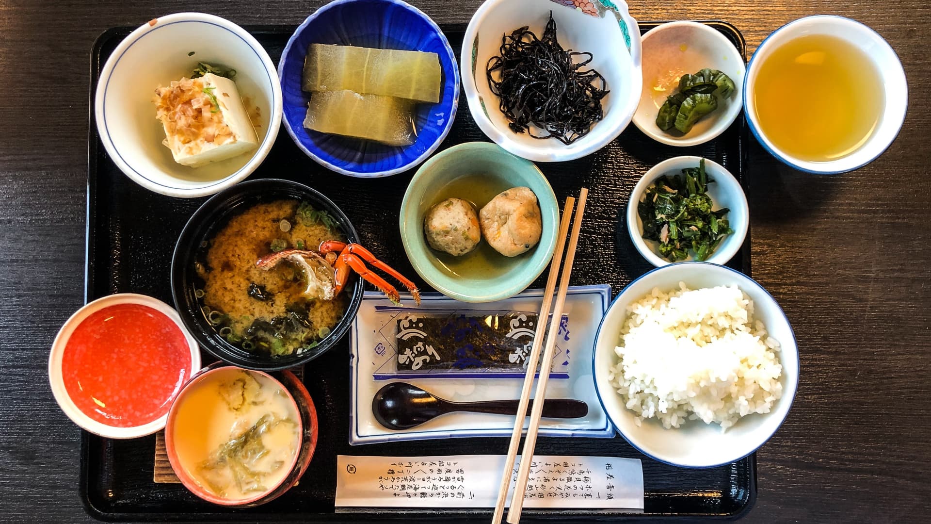 Kaiseki is a traditional multi-course Japanese dinner
