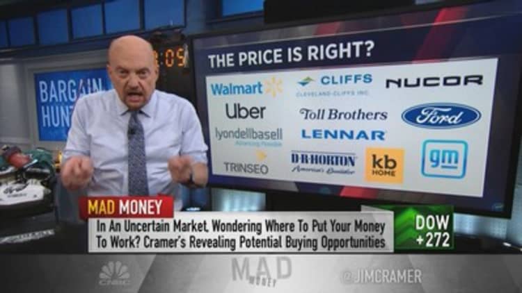 Cramer's list of cheap stocks to buy in a market trading at record highs