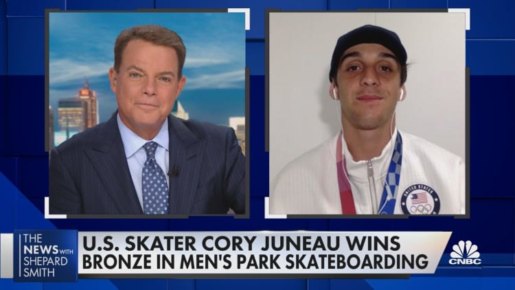 U.S. skateboarder Cory Juneau on bronze medal, Olympic skateboarding debut