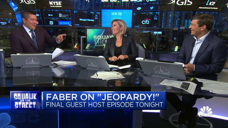 Here are the highlights from David Faber's fourth day as Jeopardy's guest host