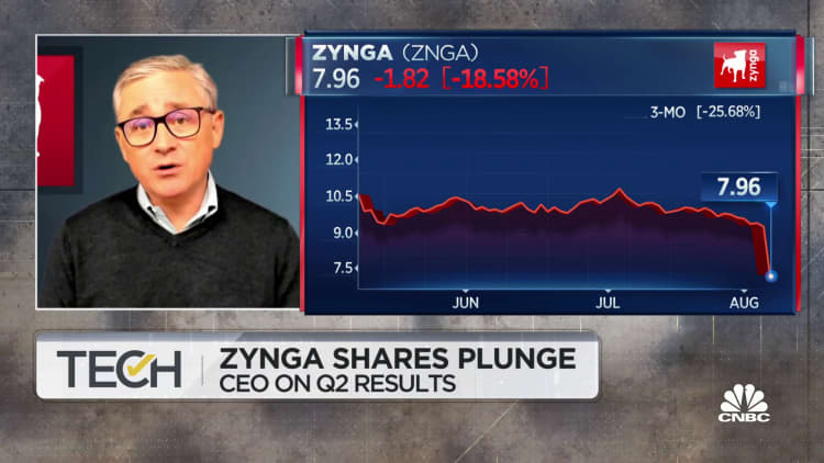 Zynga CEO Frank Gibeau attributes drop-off to economic reopening, Apple's privacy changes