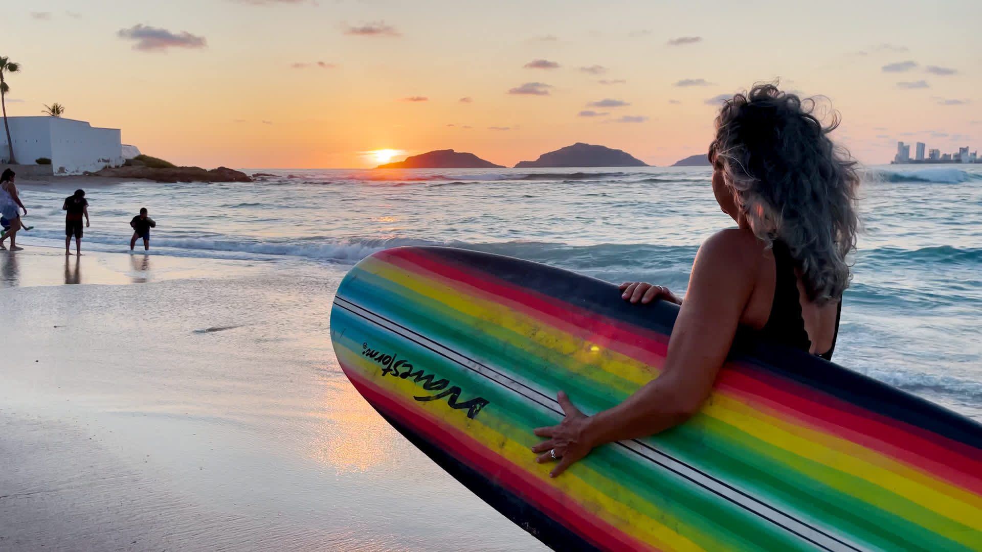 With Mazatlán's three islands just offshore, a sunset surf session is doubly wonderful.