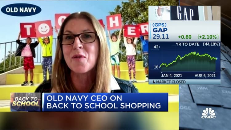Old Navy prepares for extended back-to-school season