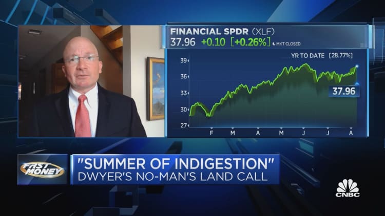 Rising rate backdrop could push market out of 'summer of indigestion,' says Tony Dwyer