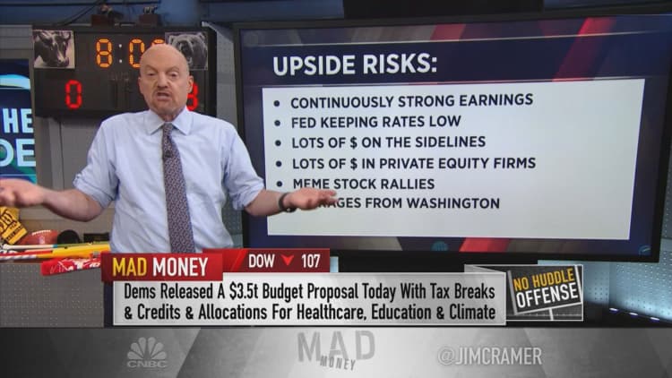 Jim Cramer says cash moving off the sidelines can help keep stock rally alive
