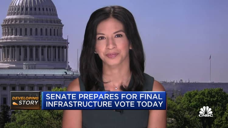 Senate prepares for final infrastructure vote today