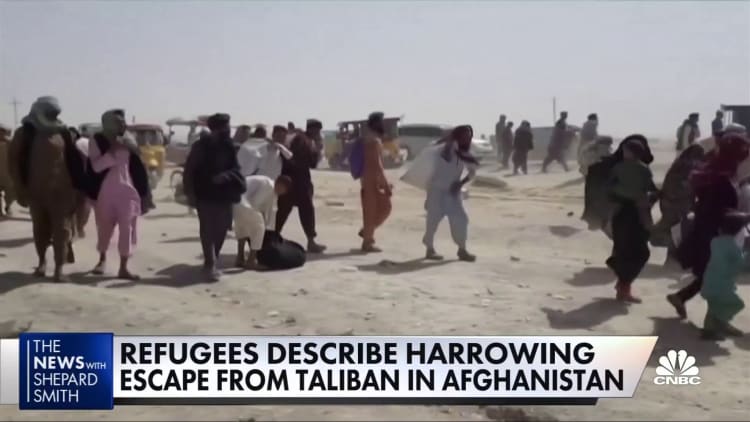 Refugees flee Taliban as it takes cities in Afghanistan