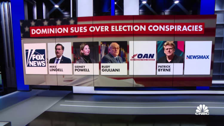 Dominion sues Newsmax, OAN and founder of Overstock.com over false election claims