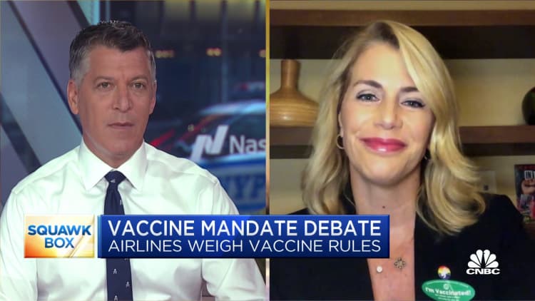 Flight attendants union leader weighs in on Covid vaccine mandates