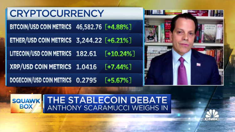 Watch CNBC's full interview with Anthony Scaramucci on stablecoins