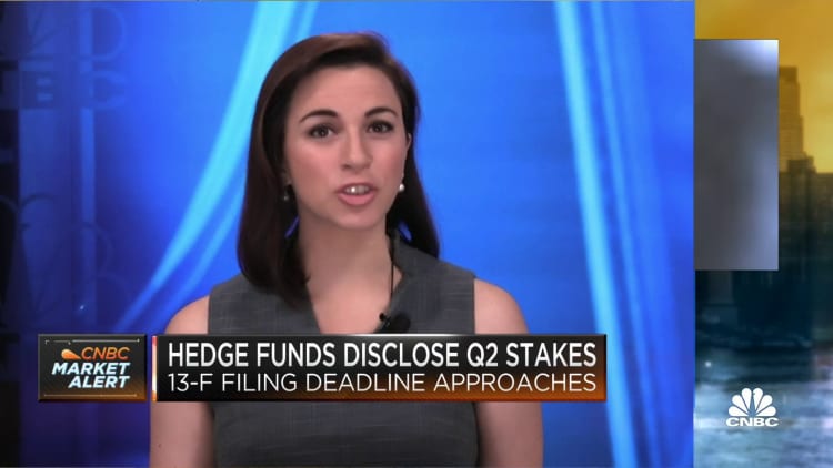 Hedge funds disclose second-quarter stakes as deadline approaches