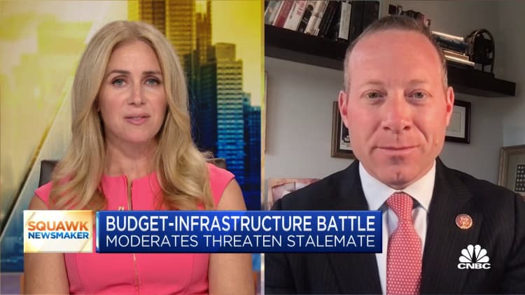 Rep. Gottheimer on threatening stalemate over budget plan until infrastructure bill gets passed