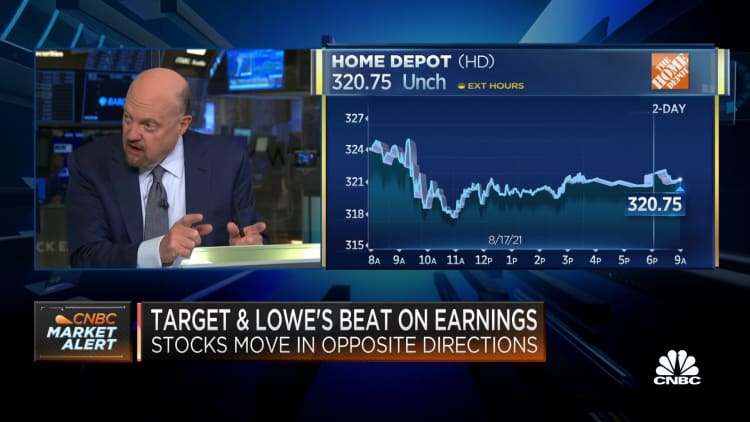 Cramer: Target and Lowe's have good outcomes despite lowered expectations