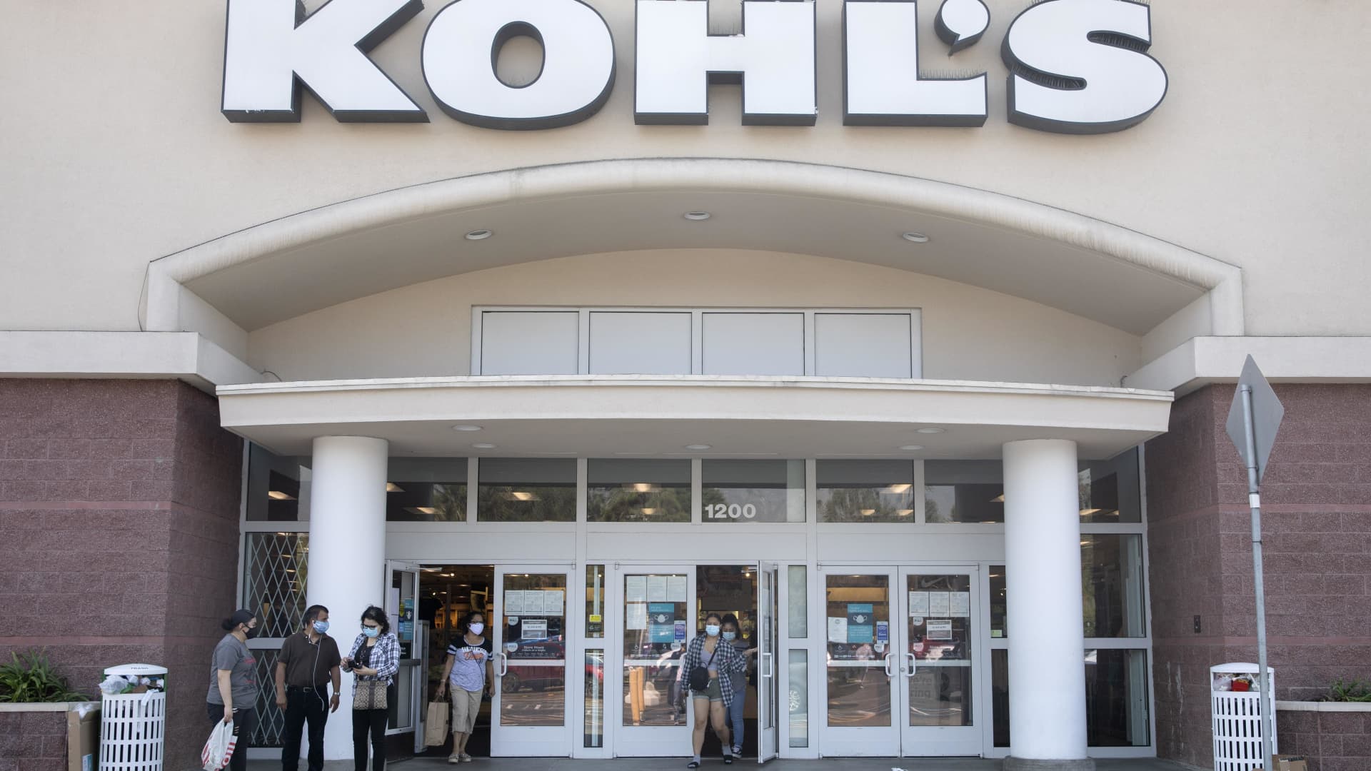 People shop at Kohl's department store amid the coronavirus outbreak on September 5, 2020 in San Francisco, California.