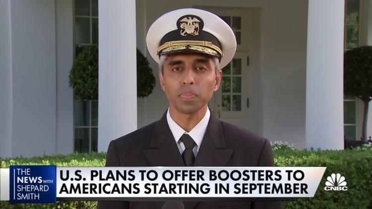 Vaccines are working, but we want to make sure that continues with boosters, says Surgeon General
