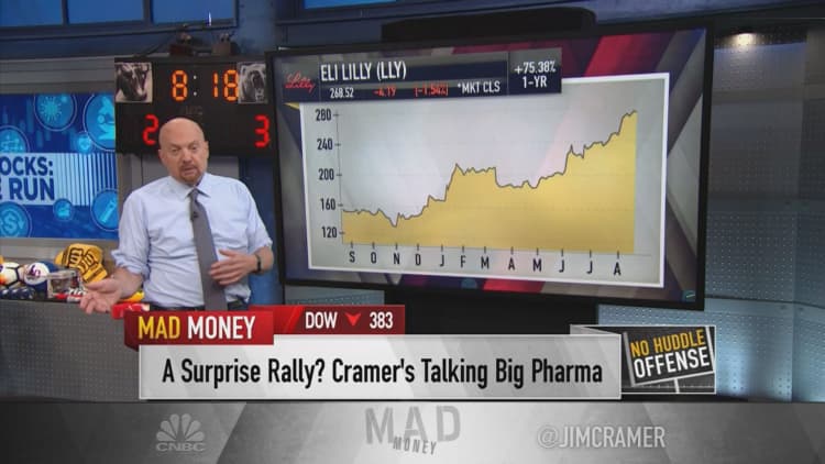 Jim Cramer expects Eli Lilly, other drug stocks to keep rallying