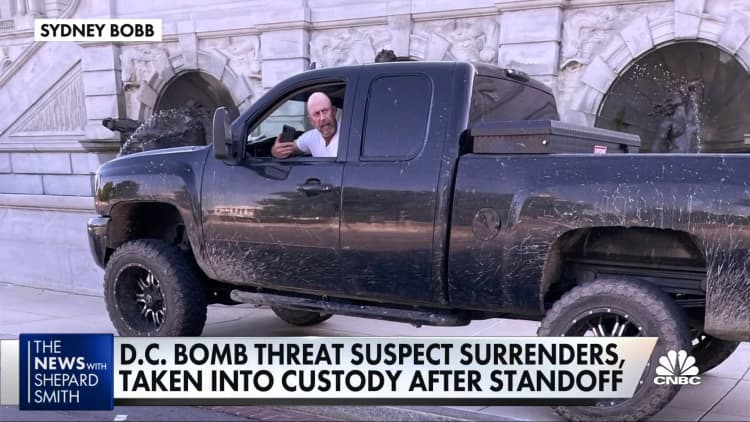 Bomb threat suspect's family says he has a history of mental problems
