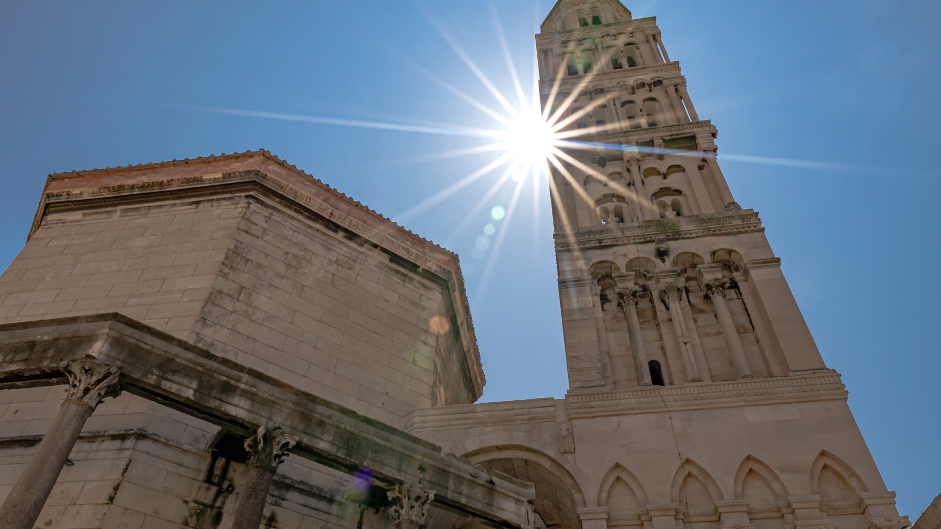 One of Split's most iconic attractions is the Cathedral of St. Domnius — filled with murals, carved altars and a steep bell tower.