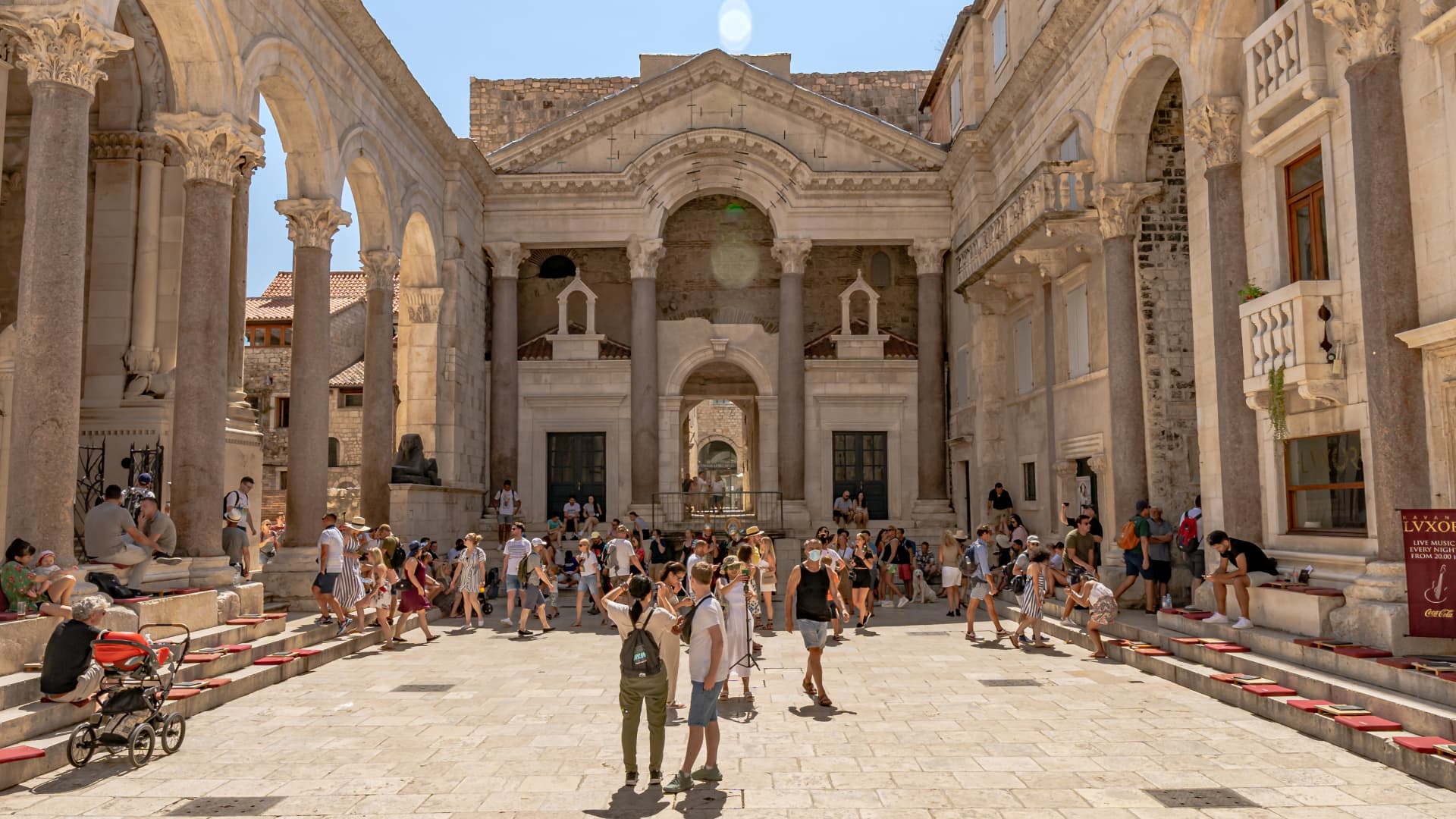 The famed ruins of Diocletian's Palace