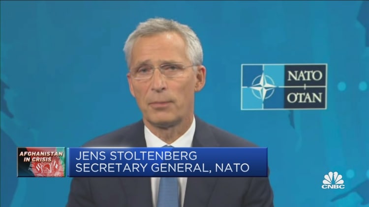 Priority is to get people out of Afghanistan, NATO chief says