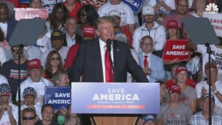 Donald Trump booed at Alabama rally for recommending Covid vaccine