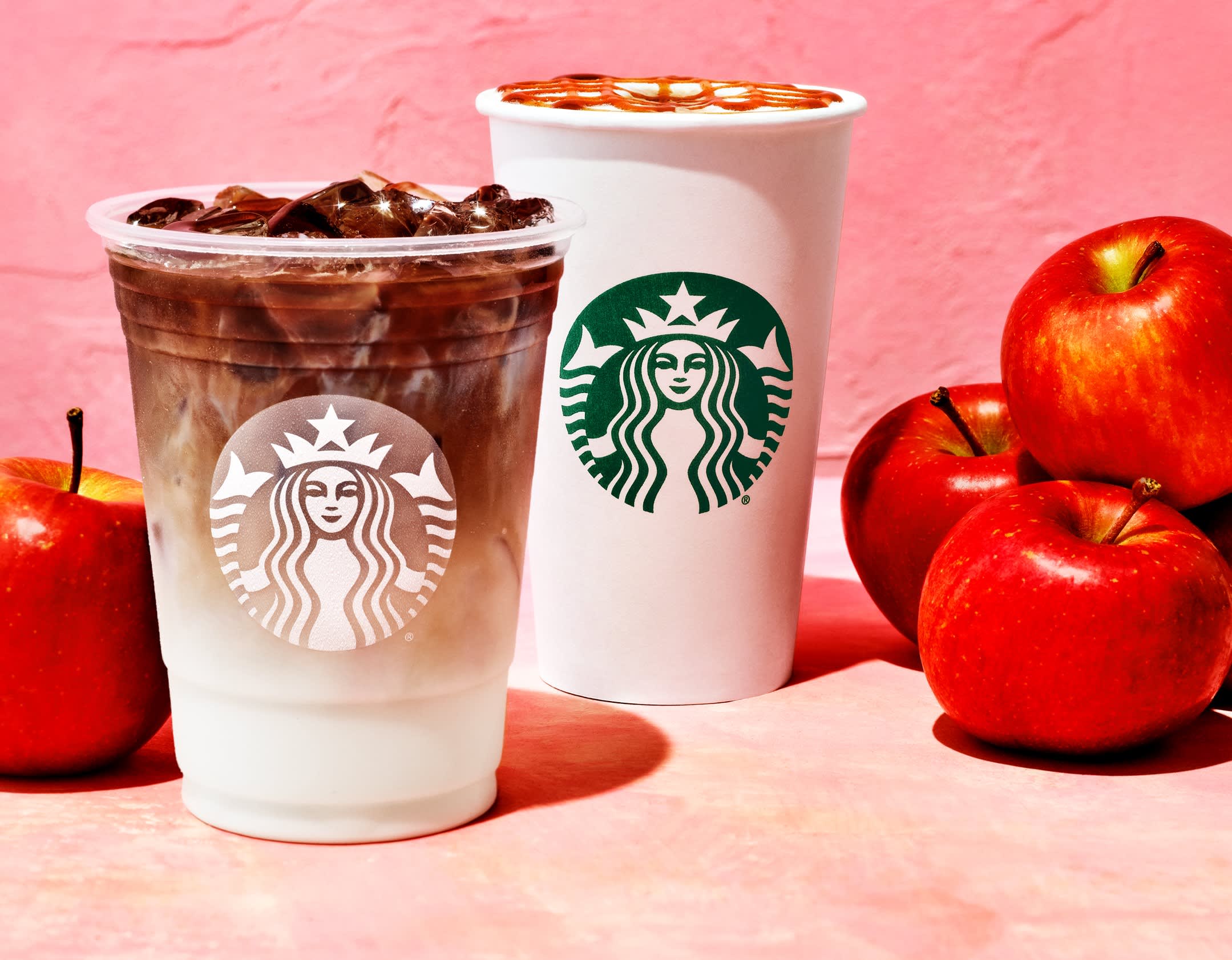 Starbucks&#39; new apple crisp macchiato joins pumpkin spice latte on the fall  menu