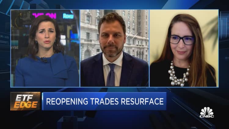 Reopening trades resurface. Ways to play the move using ETFs