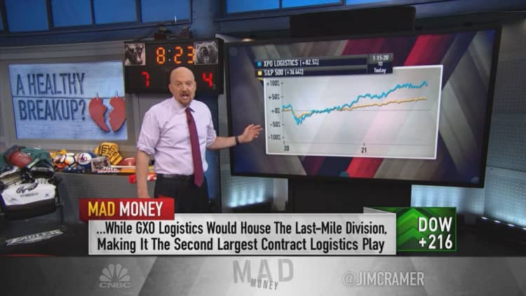 Jim Cramer analyzes 4 stocks that recently became separate, publicly traded firms