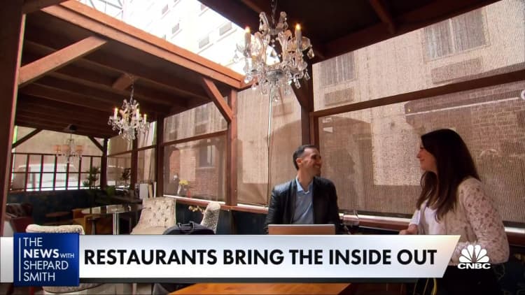 Restaurants bring indoors outside, and some are not happy about it
