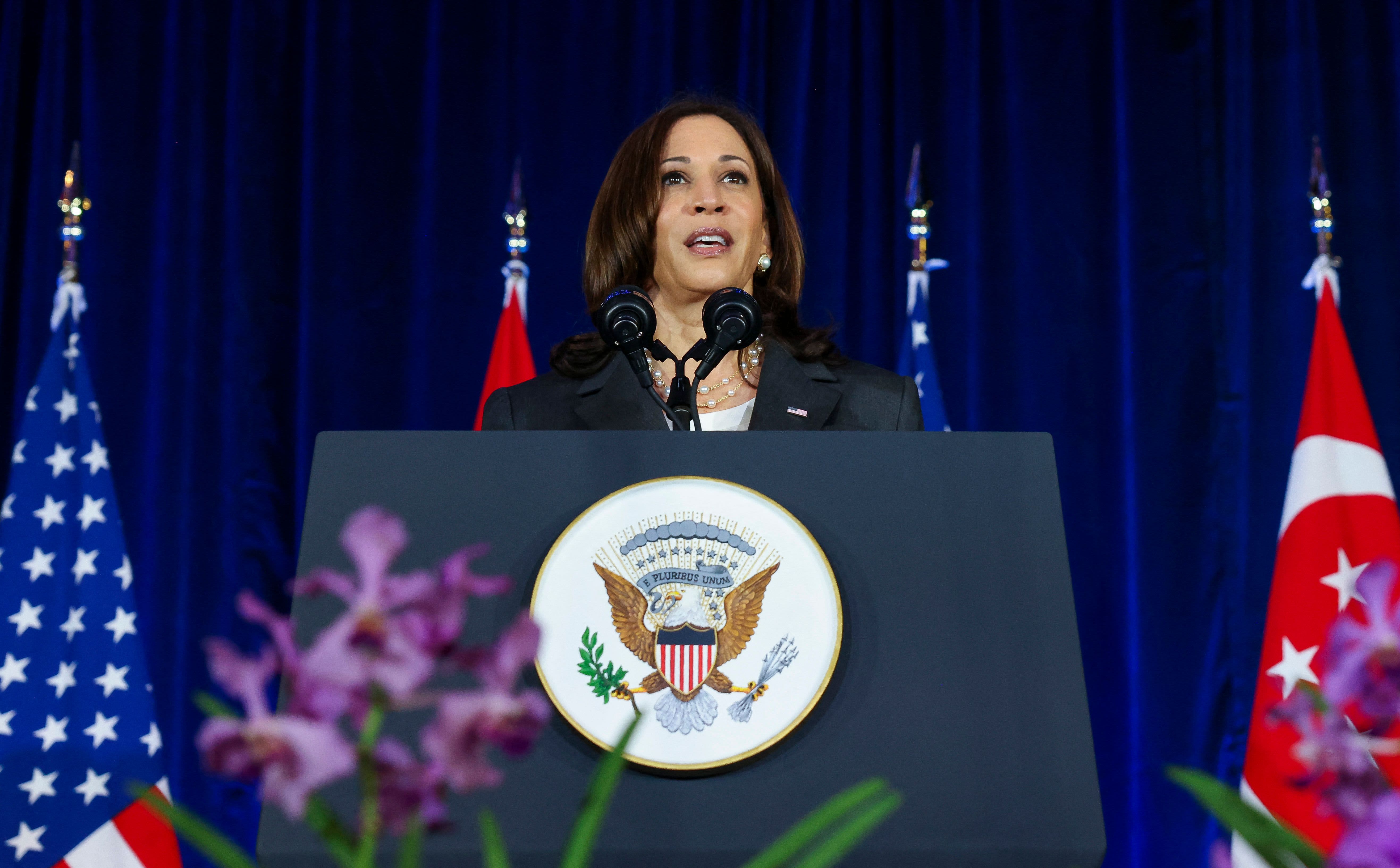 Kamala Harris says Asia won't have to choose between the U.S. and China