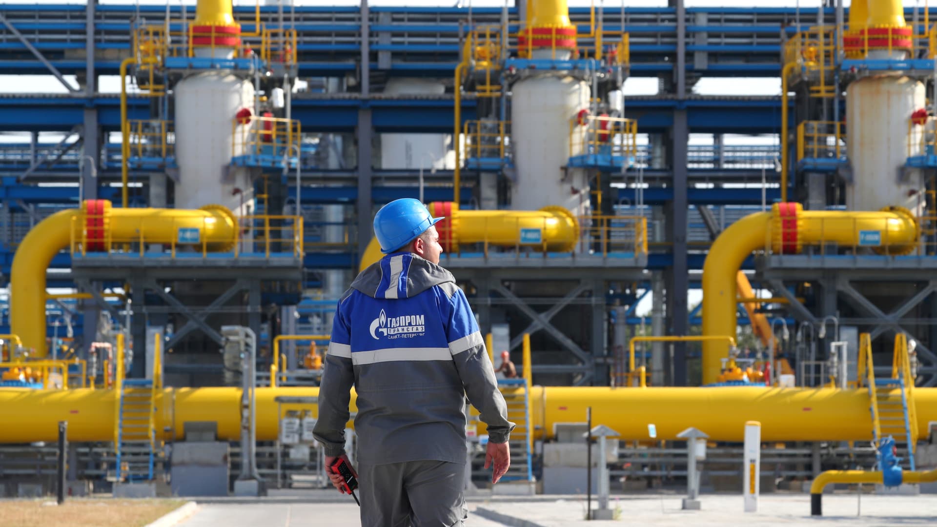 A facility near the starting point of the Nord Stream 2 offshore natural gas pipeline.
