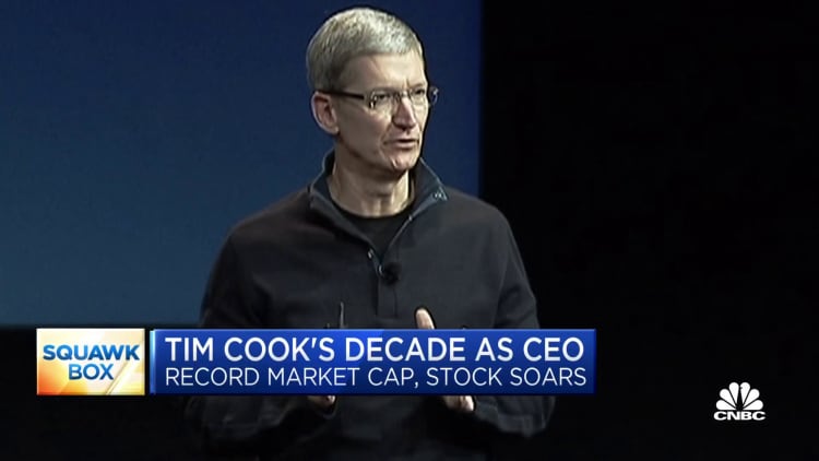 Tim Cook's 10-year anniversary as Apple CEO