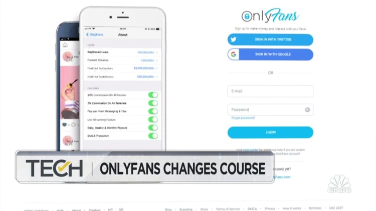 OnlyFans changes course