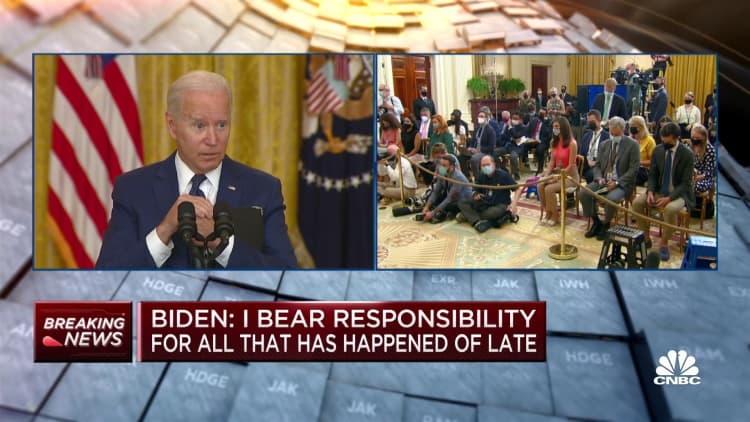 Biden takes questions from the press regarding today's attack in Kabul