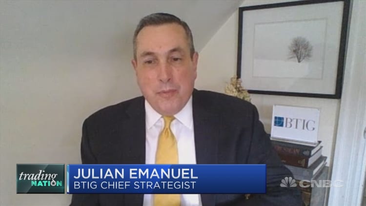 'This is a time to retain emotional control,' BTIG's Julian Emanuel says