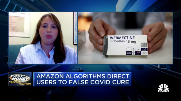 Amazon algorithms direct users to horse dewormer medicine for Covid