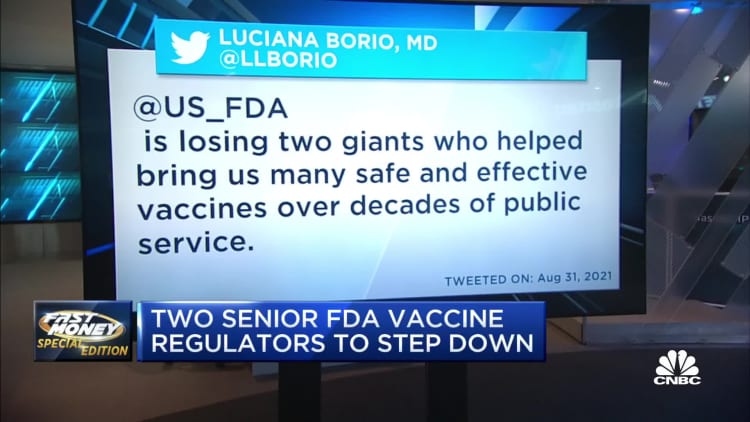 Two FDA vaccine regulators to step down