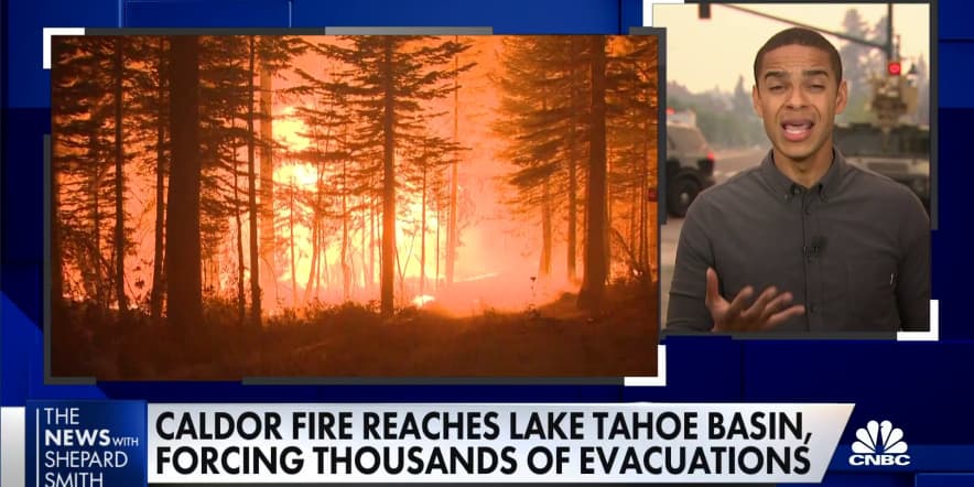 Firefighters in Lake Tahoe struggle to save as many homes as possible