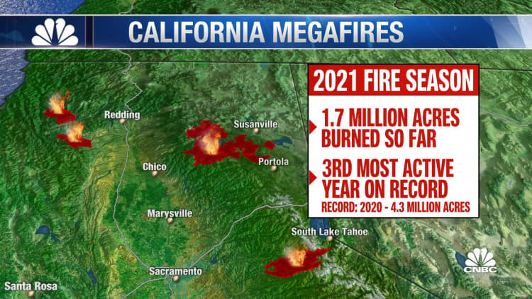 California fires creating their own weather systems