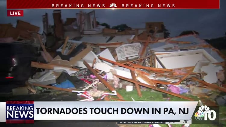 Tornadoes destroy homes in Jersey