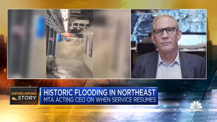 New York City MTA CEO on historic flooding shuttering transit service