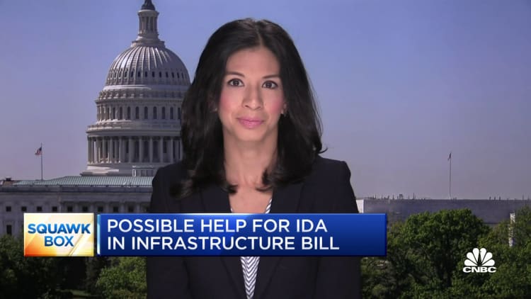 There's possible help for Ida damage in infrastructure bill