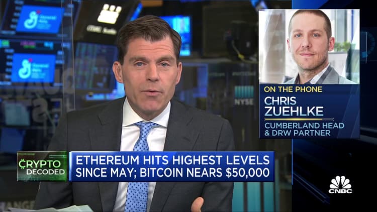 Cumberland head on why ether continues to higher levels