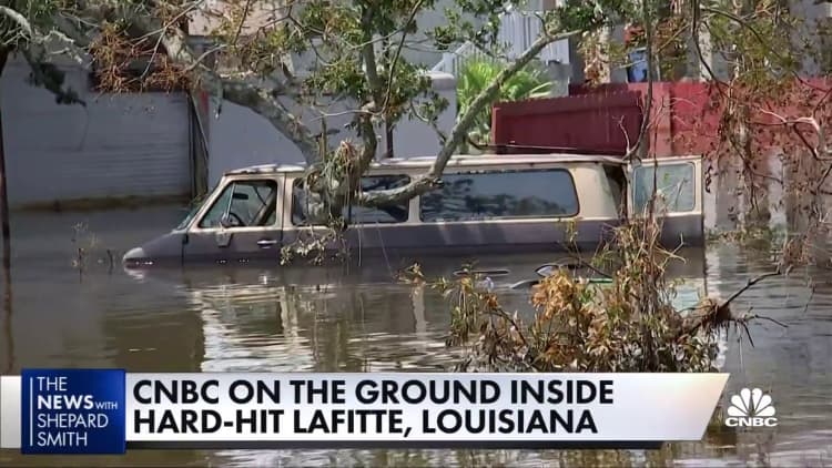 Lafitte, Louisiana, hammered by Hurricane Ida