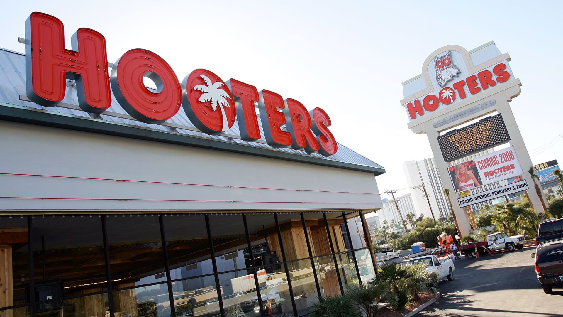 The Hooters Casino Hotel is seen January 30, 2006 in Las Vegas, Nevada.