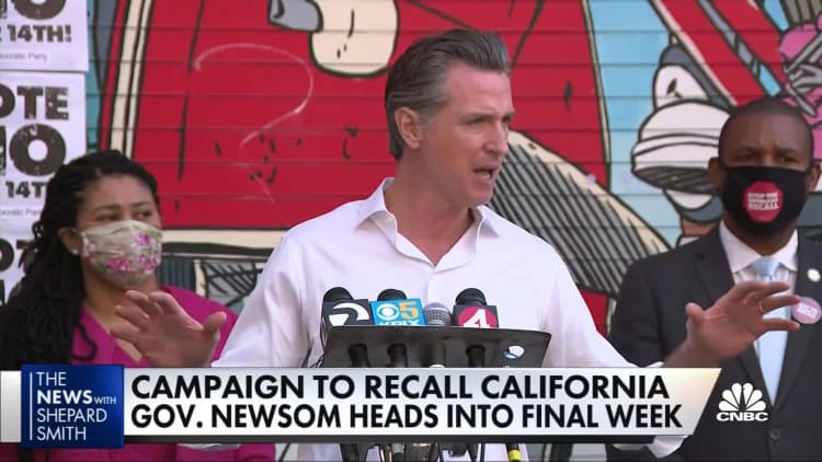California recall seems to break in Newsom's favor