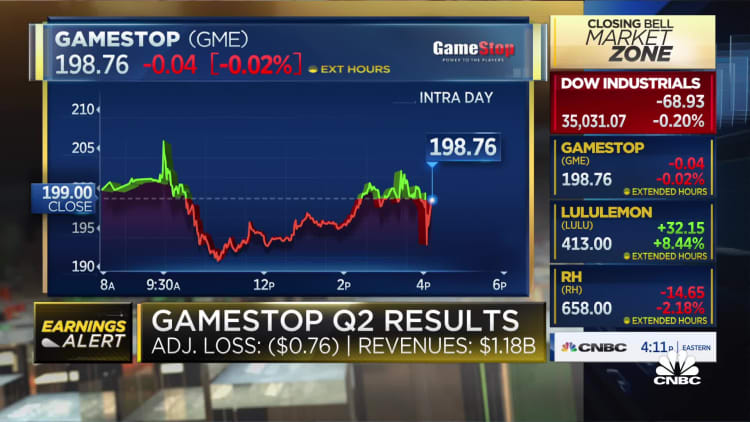 Gamestop shares flat after earnings
