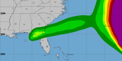Mindy, now a tropical depression, dumps rain over Georgia