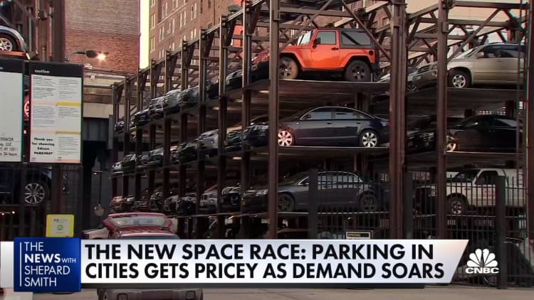 Parking at a premium in New York City as demand soars, along with prices